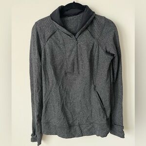 LULULEMON Think Fast Pullover Sweater Quarter Zip Size 10